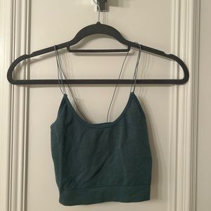 Out from Under - Green Cropped Tank Top